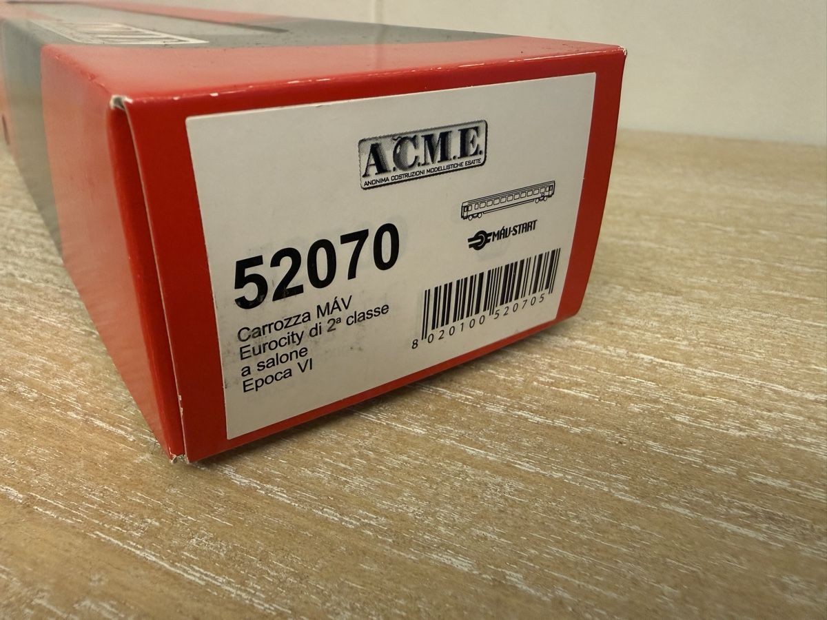 ACME Modellini di ferrovie: ACME 52070 MAV Bpmz FABRIKNEU – Nuovo e nell'imballaggio originale da Zürich venduto da Volanbusz 1