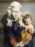 Antike Madonna mit Kind Figur, Holz , ca. 60cm gross