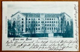 BASEL: Gruss aus Basel - Missionshaus - Litho 1903