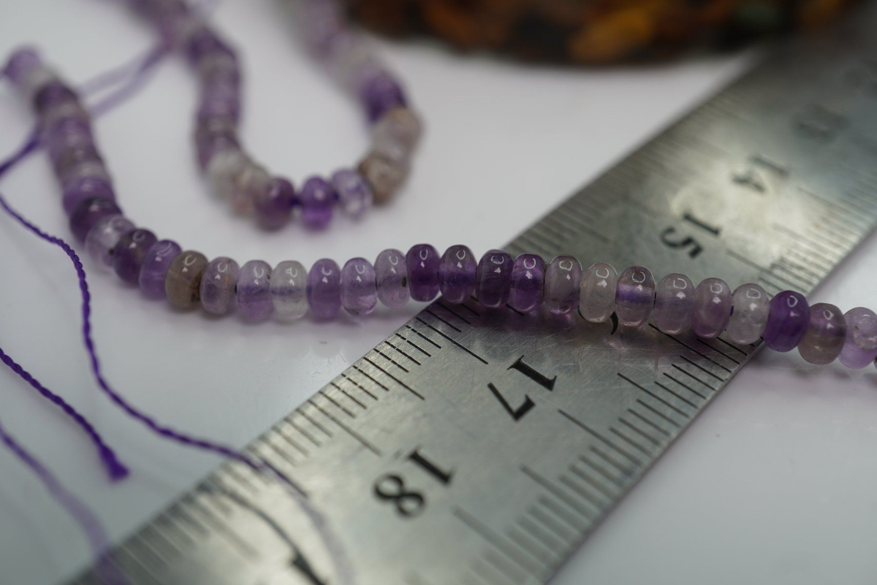 Pietre preziose: Amethyst     Donuts  4mm  Strang   TOPSTONE – Nuovo e nell'imballaggio originale da Eschenbach SG venduto da topstone 7