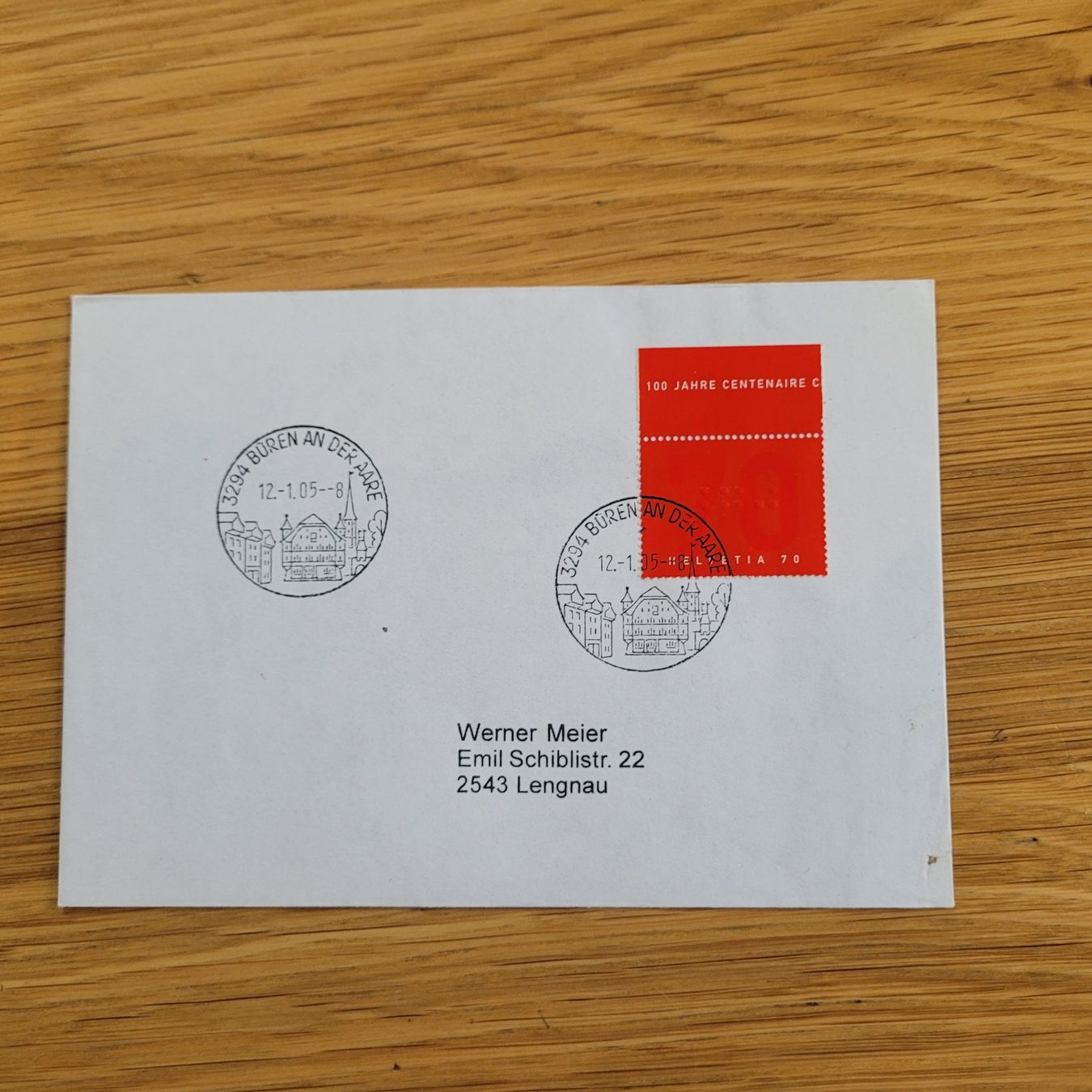 Alle Briefmarken: Dokument Lengnau 2005 – Gebraucht aus Biel/Bienne von Destockweb