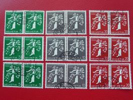 1939: Zusammenhängende: Z25d-Z27f, saubere Serie, 270.-+