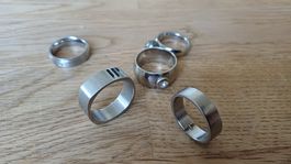 5 Cromstahl Ringe 