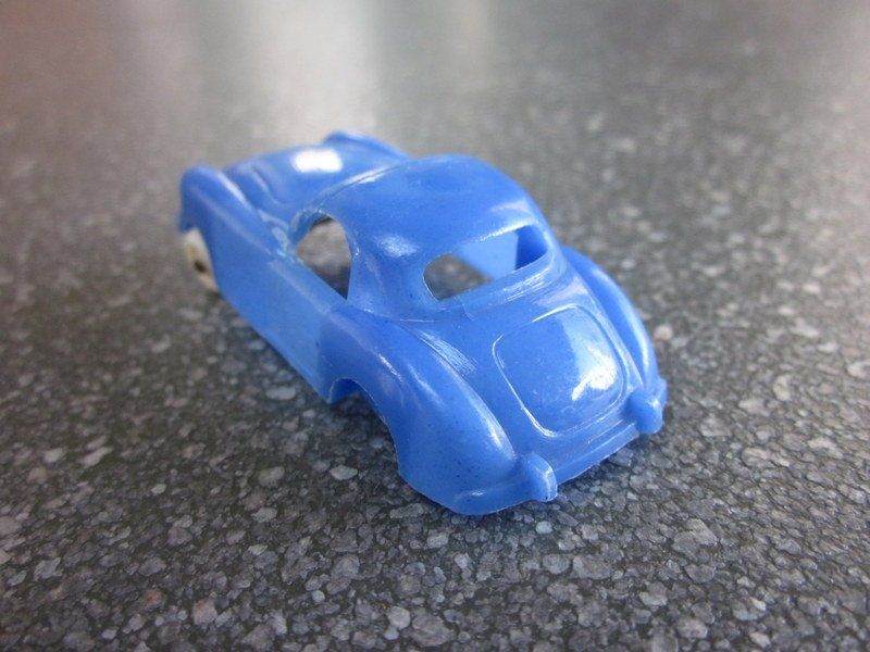 MG Modellini d'auto: "Groschenauto" MG, blau Kunsstoff, W.Germany – Usato da Bischofszell venduto da Pfau0 3