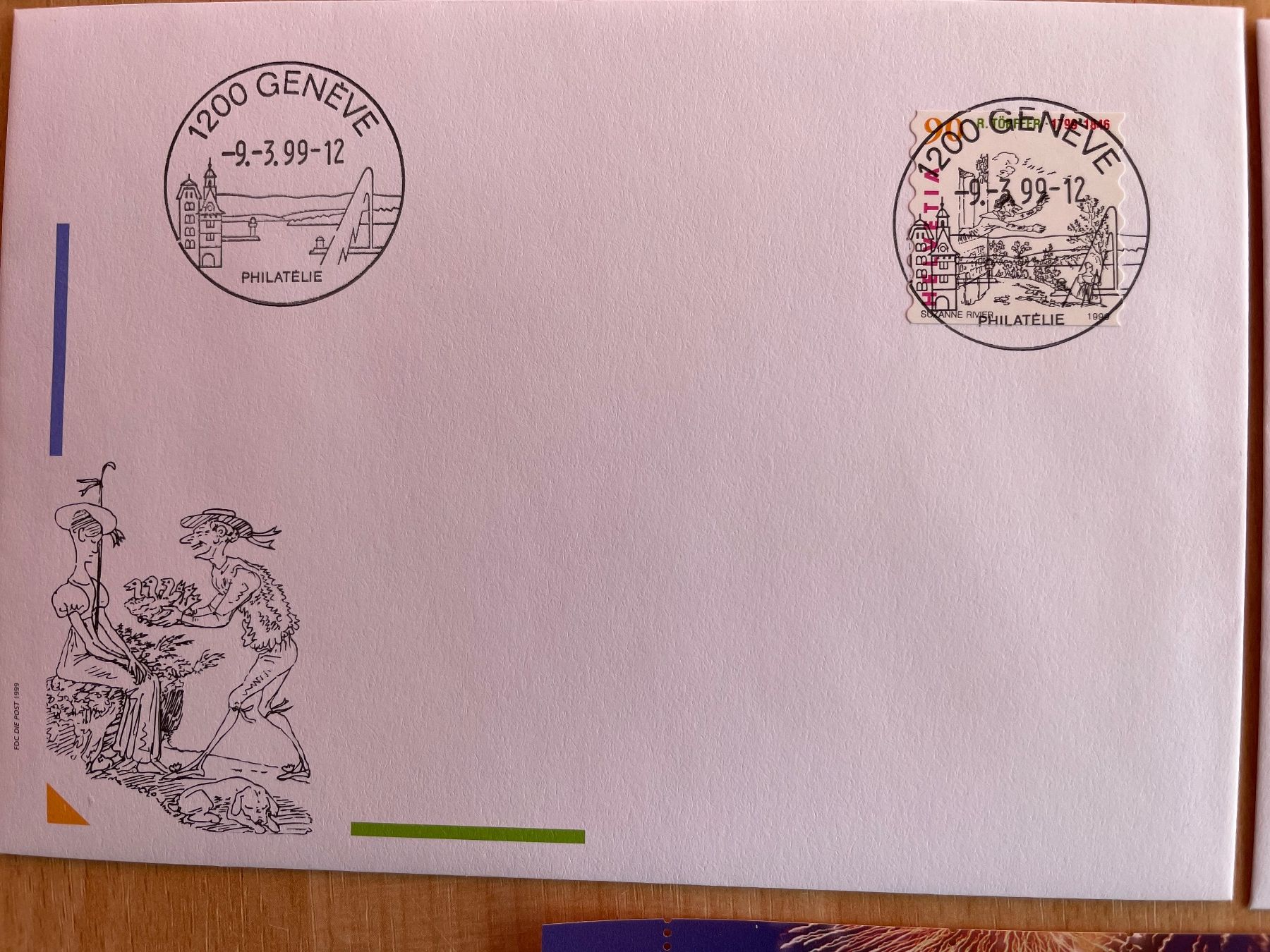 Alle Briefmarken: 9.3.99 GENEVE série complète, rare ! – Gebraucht aus Sonceboz-Sombeval von Comment2 4