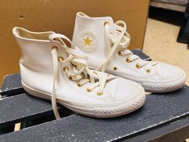 Converse Chuck Taylor All Star weiss Leder Grösse 37.5