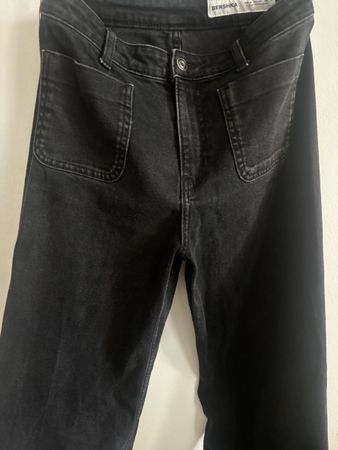 Schwarze Bershka Jeans, Grösse 36