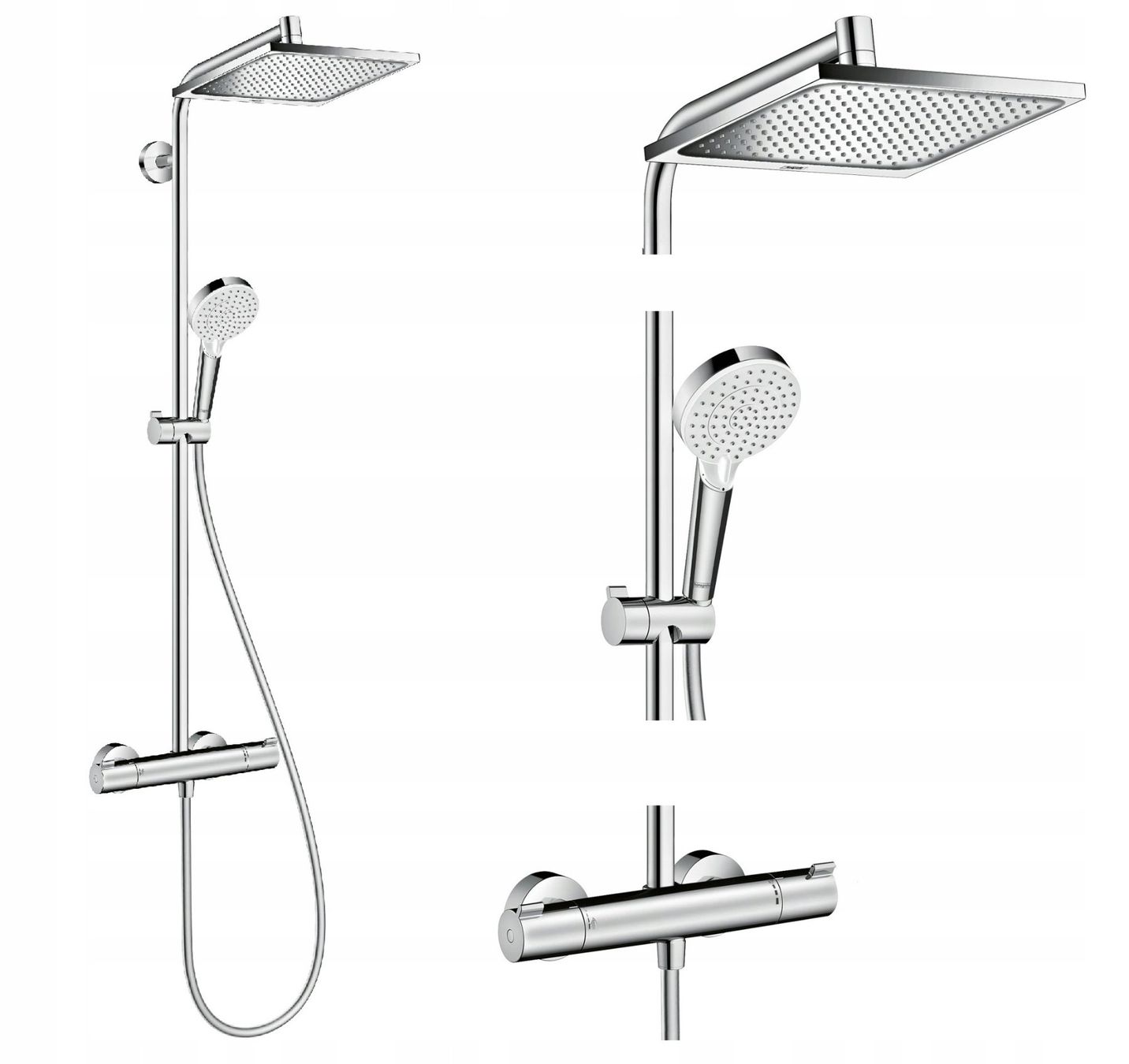 Hansgrohe Docce: Hansgrohe Crometta E 240 EcoSmart Duschsystem mit Thermostat – Nuovo e nell'imballaggio originale da Luzern venduto da BestMobile 2
