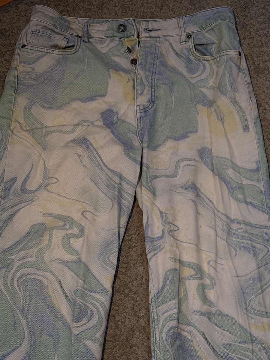 Jeans: Faded Man Jeans,  Marmor Look – Usato da Arlesheim venduto da fin_xkp9 2