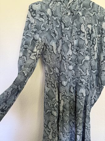 Zadig & Voltaire Snakeskin Print Dress, Size XS, Silk!