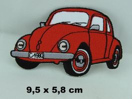 VW KÄFER - Aufnäher - Aufbügler - Stickerei - 9,5x5,8cm
