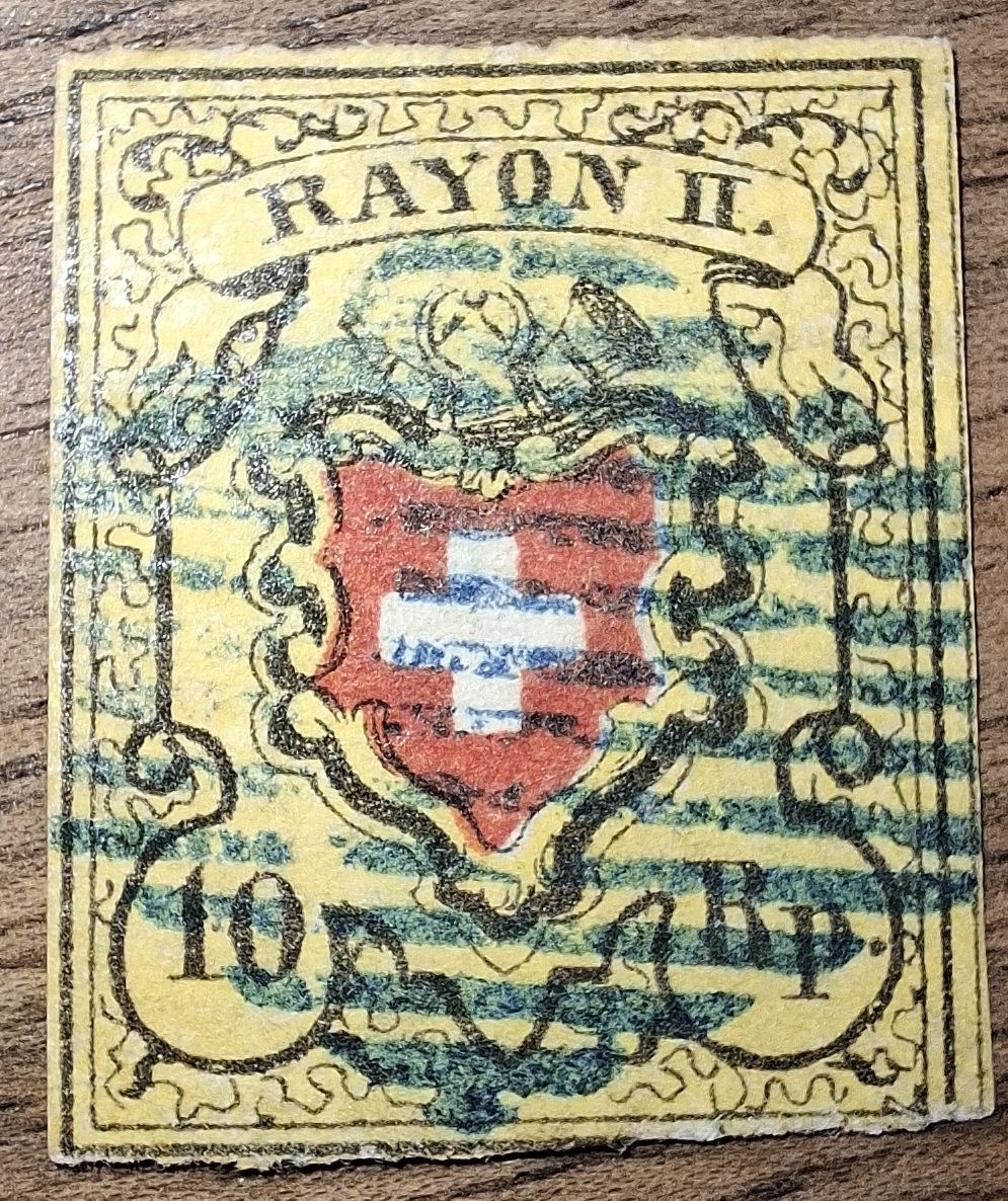 Tutti i francobolli: Rayon 16II Typ 29 D - RO bl. Raute Kat. 200.- – Usato da Balgach venduto da SIMEON27
