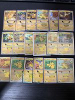 Lot de 18 cartes pokemon 30 ans Pikachu