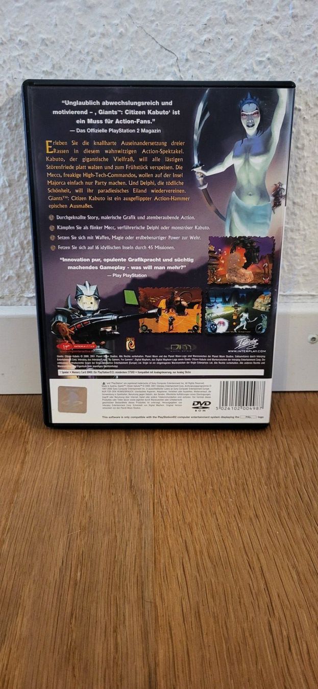 Sony Spiele: PS 2 - Giants Citizen Kabuto – Gebraucht aus Münsingen von DigitaleSpielecke 1