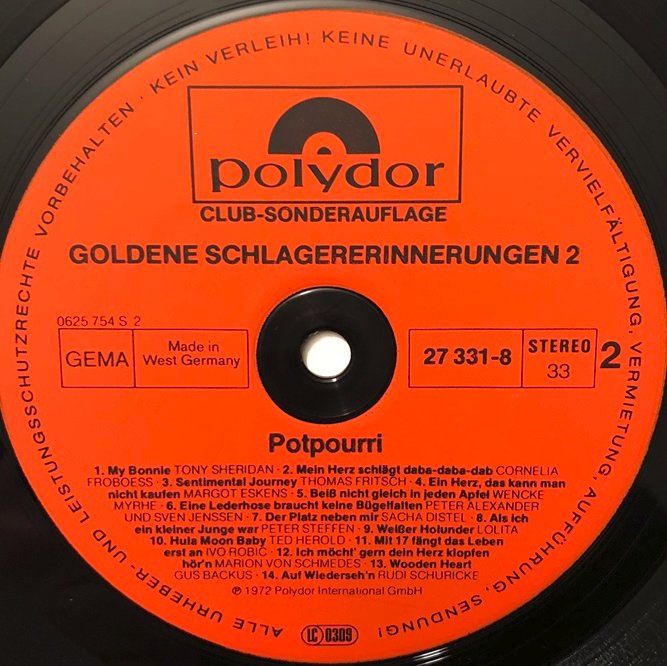 Dischi in vinile: Goldene Schlagererinnerungen 2 (LP) – Usato da Grüningen venduto da azulmarron 3