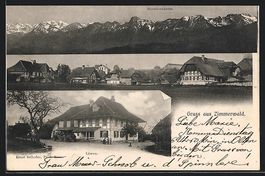 Zimmerwald, Hotel Löwen, Totalansicht, 