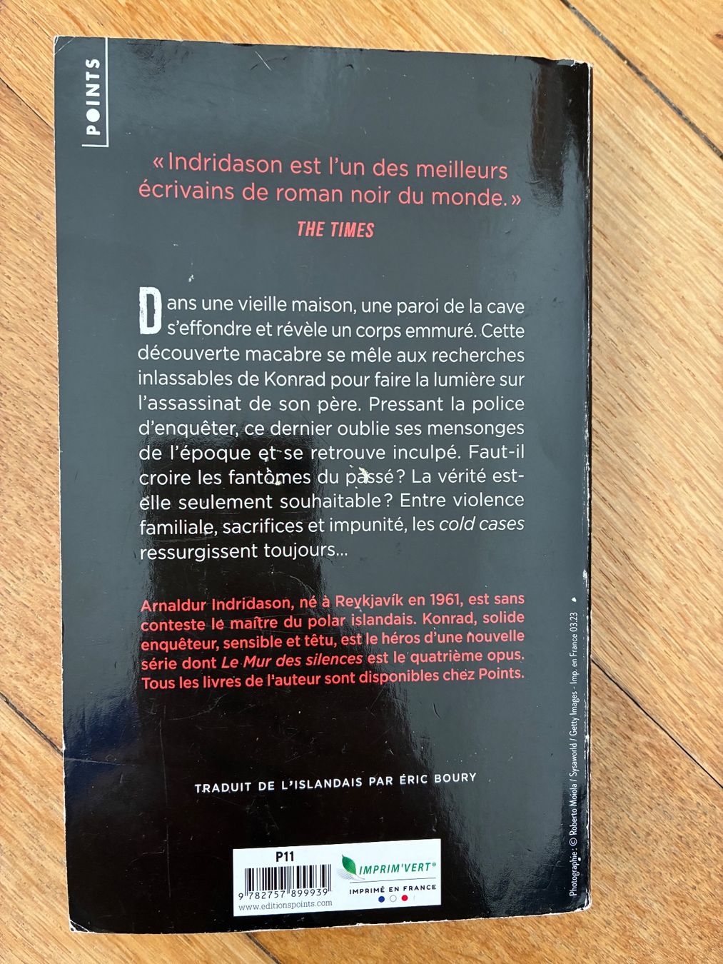Bücher: Arnaldur Indridason "Le mur des silences" – Gebraucht aus Genève von beh_d27l 1