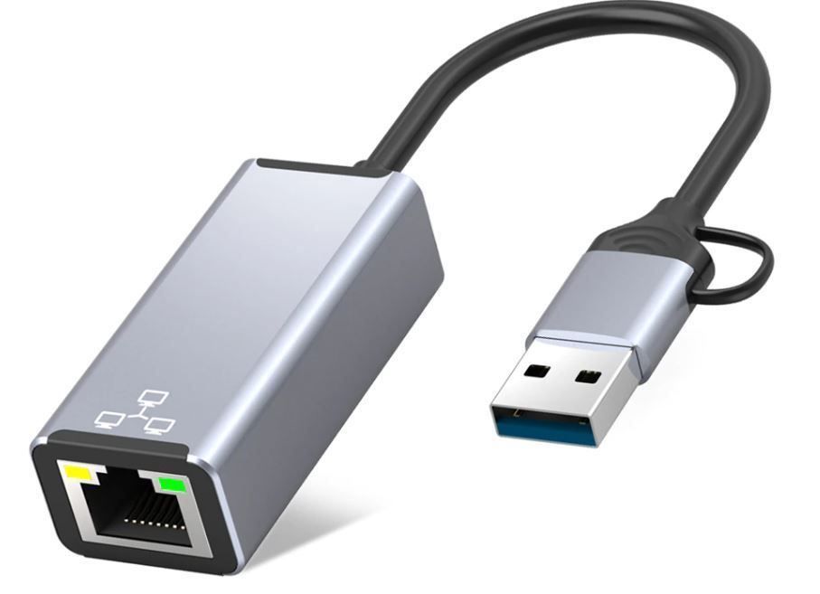 Laufwerke & Adapter: USB-C+USB3.0 / RJ45 Ethernet LAN Adapter – Neu und originalverpackt aus Niederglatt ZH von K1r7 2
