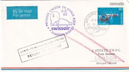 Erstflug Swissair A-310 Genf - London 1983, nur 50 Stk. !