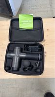 Massagepistole schwarz mit Zubehör gebraucht