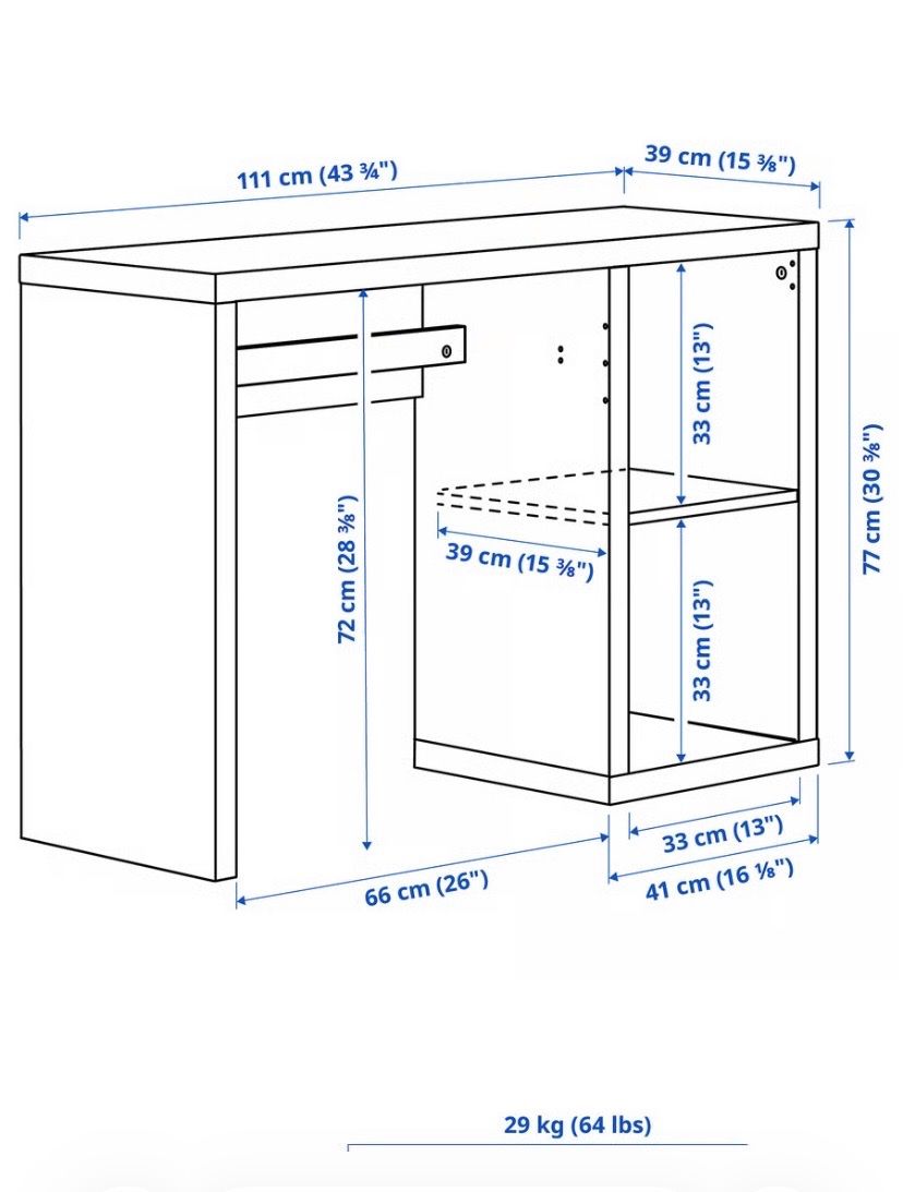 Ikea Bureaux: Schreibtisch KALLAX – D'occasion à Luzern par mhn_ryk8 3