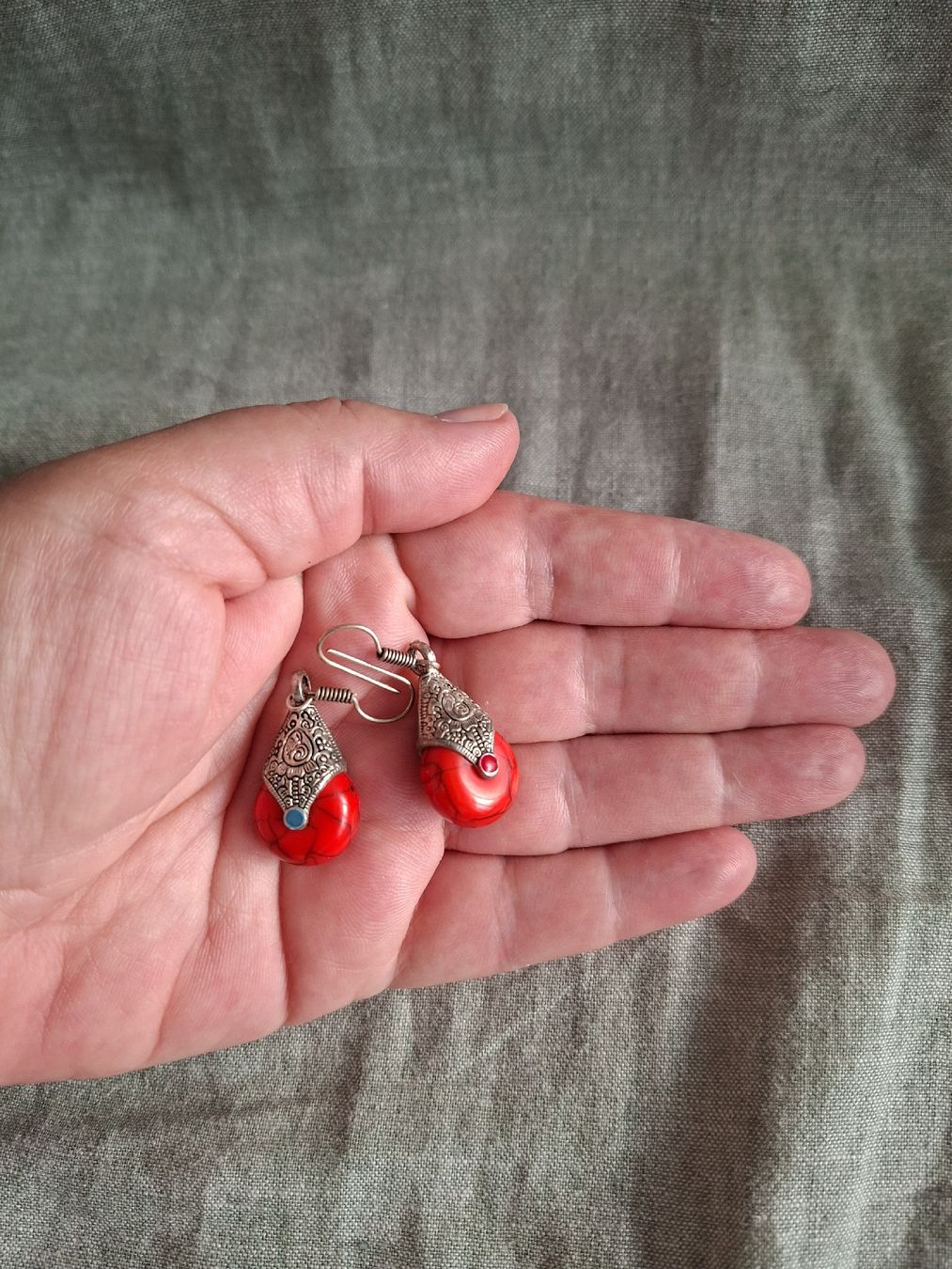 Boucles d'oreille: Boucles d'oreilles style tibétain – D'occasion à Lutry par Sim_Sta 4