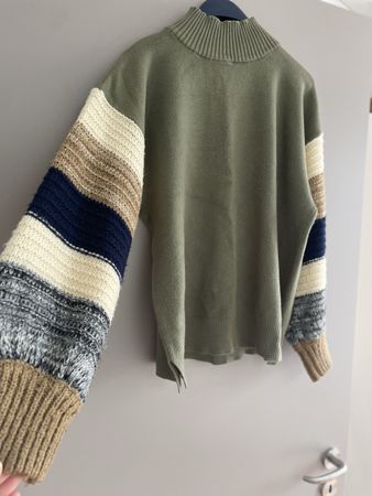 Winter Rollkragenpullover Gr. S, Olivgrün!(passt auch Gr.M)