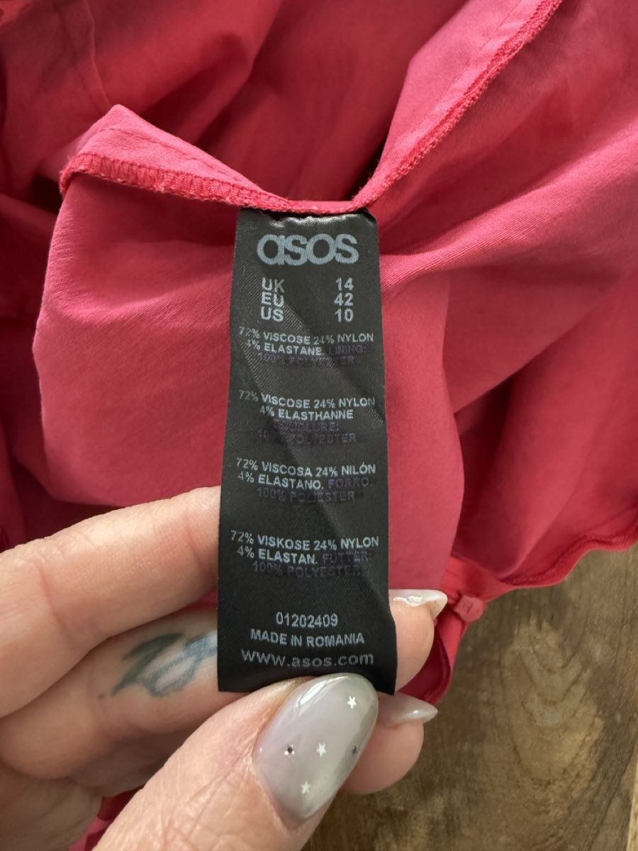 Asos Gonne: ASOS Rock Pink Peplum Muster Gr. 42 – Usato da Lugano venduto da rebecca.wardrobe 8