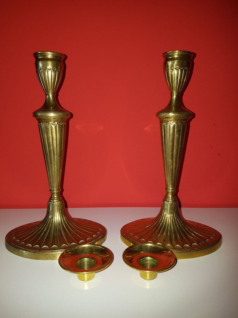 Portacandele: Antike Bronze Biedermeier Leuchter – Usato da Opfikon venduto da koiliebhaber 4