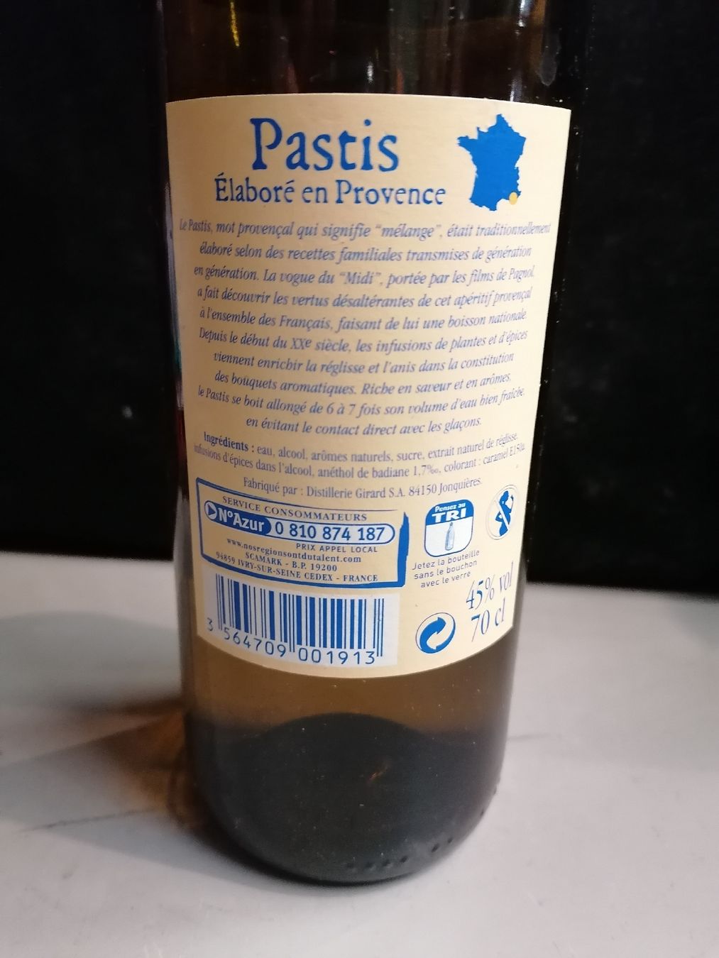 Bevande alcoliche: Bouteille Pastis de Provence 70cl  – Usato da Genève venduto da Leboucheoreilles 3