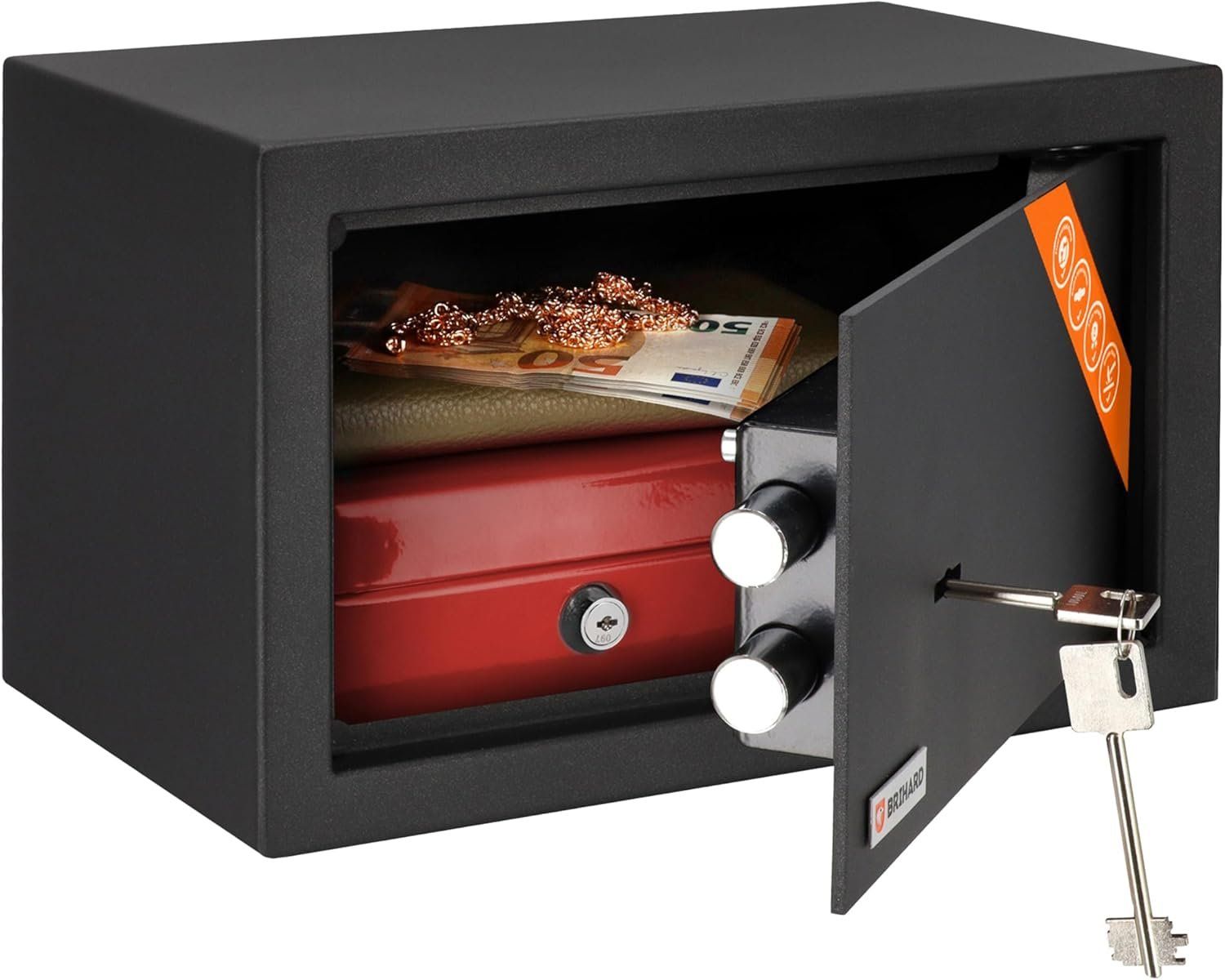 Tresor: Home Tresor Safe Sicherheitschloss 11L mit Doppelbartschloss – Neu und originalverpackt aus Wittenbach von SELVARO
