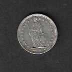 Alle Münzen: CH -  2  Fr.  1957  SILBER  GEbraucht – Gebraucht aus Gordola von coinsandnotes 1