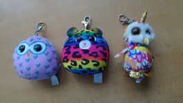 3 Taschenanhänger Glubschis