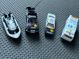 Polizeifahrzeuge 4er Set Modellautos Spielzeugfahrzeuge g...