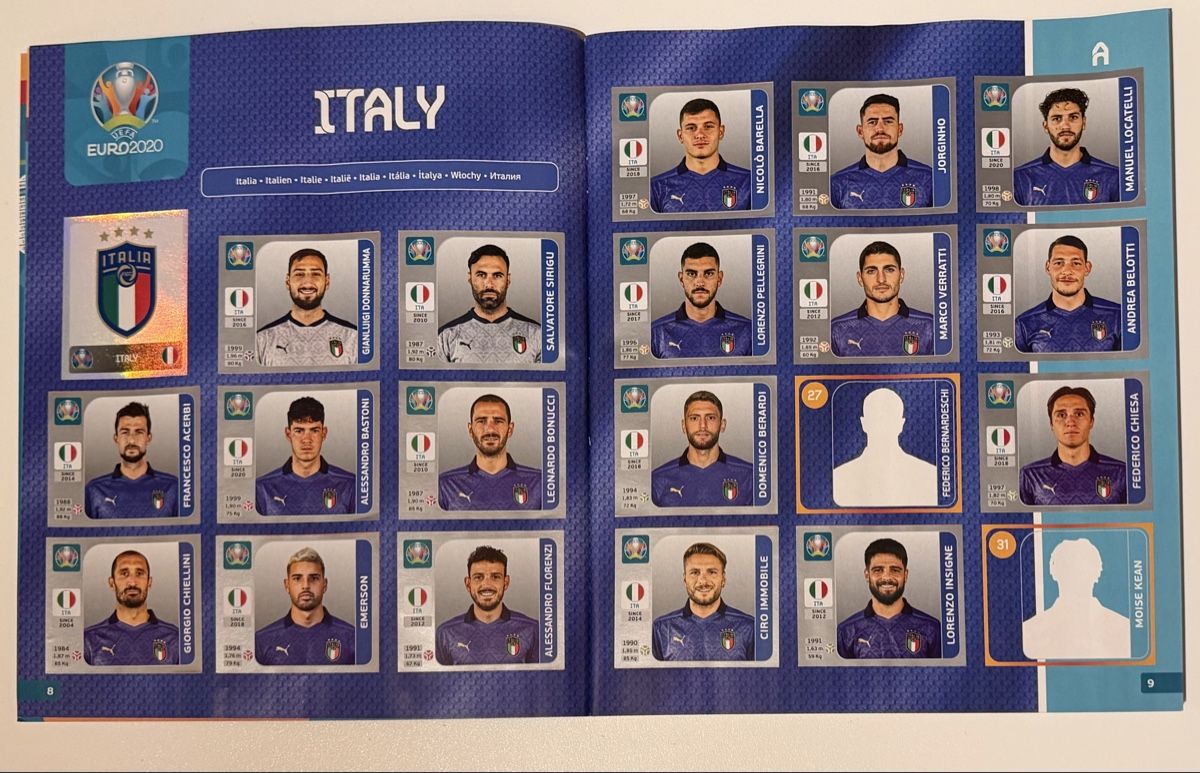 Panini Alben: Panini UEFA Euro 2020  – Gebraucht aus Au SG von Bego1 2