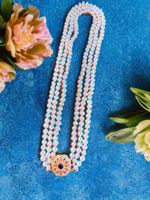 Collier Triple Rangs de Perles
