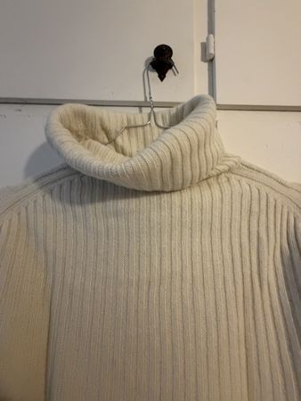 Maglione collo alto GAZZARRINI taglia XL crema 40% Lana Meri