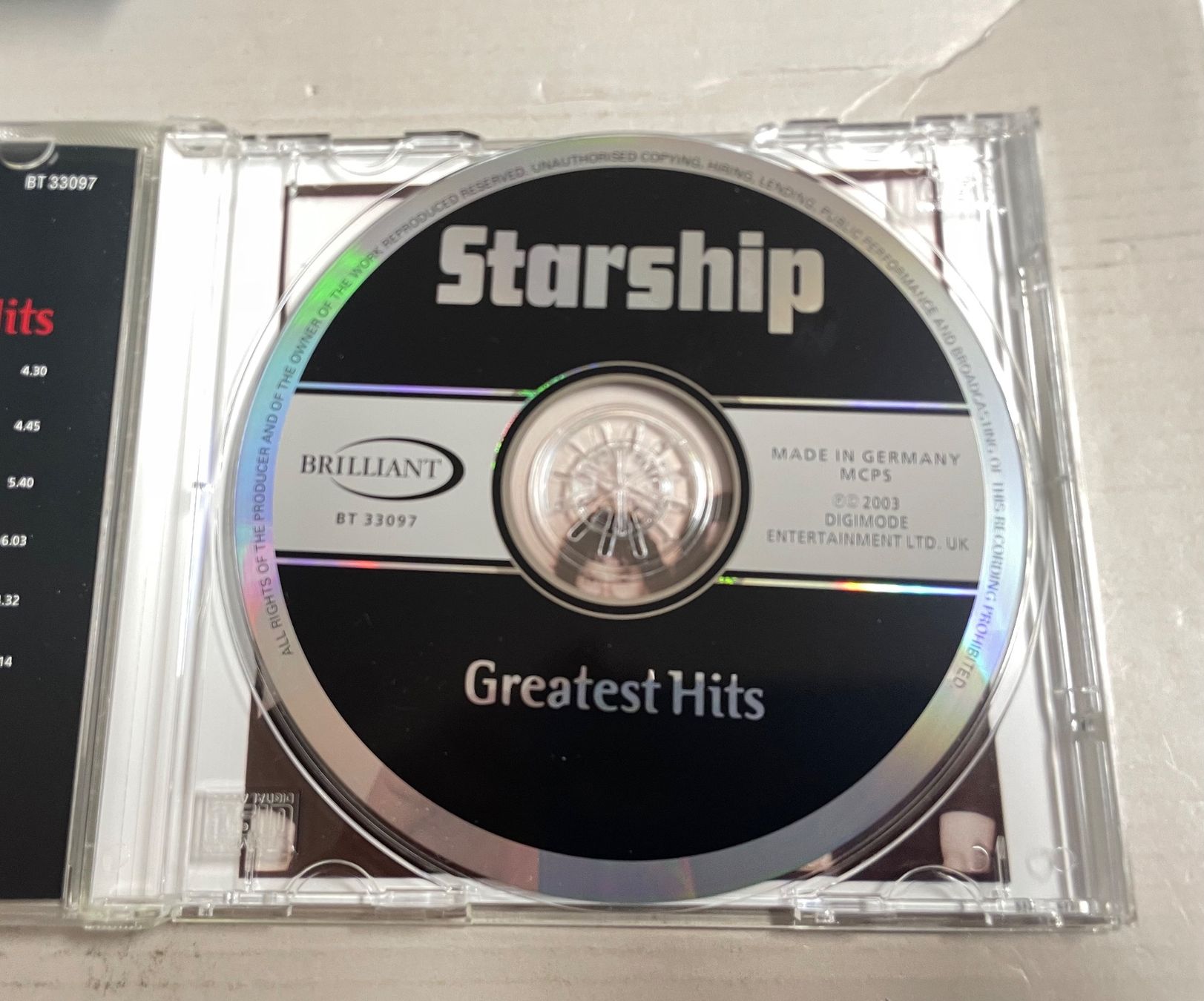 CD: Starship-Greatest Hits-Pop-Top – Usato da Muri b. Bern venduto da AdidasCollector 3