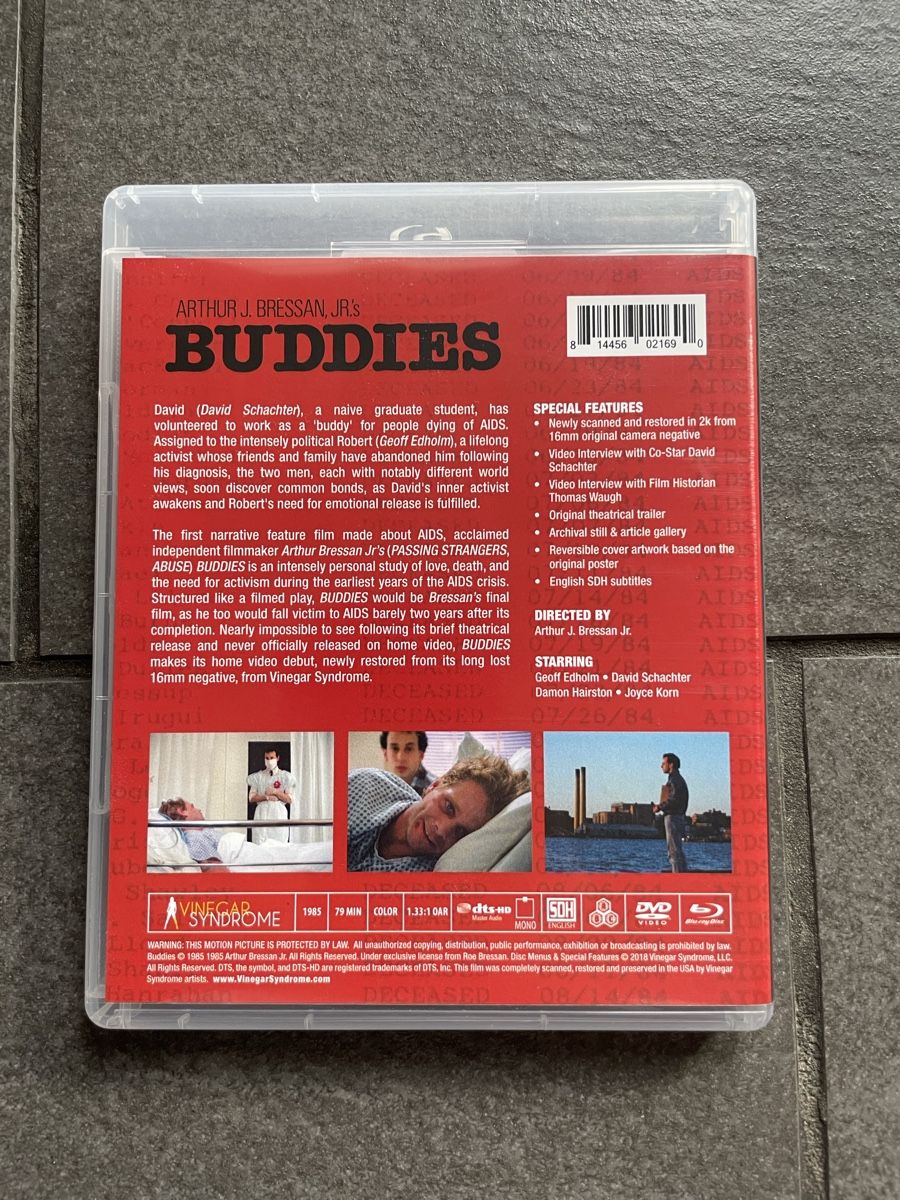 Alle DVDs: Buddies Blu-Ray Vinegar Syndrome – Gebraucht aus Zürich von cENS0R 3