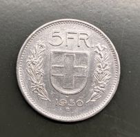 5 Fr. Münze CH 1950 Silber