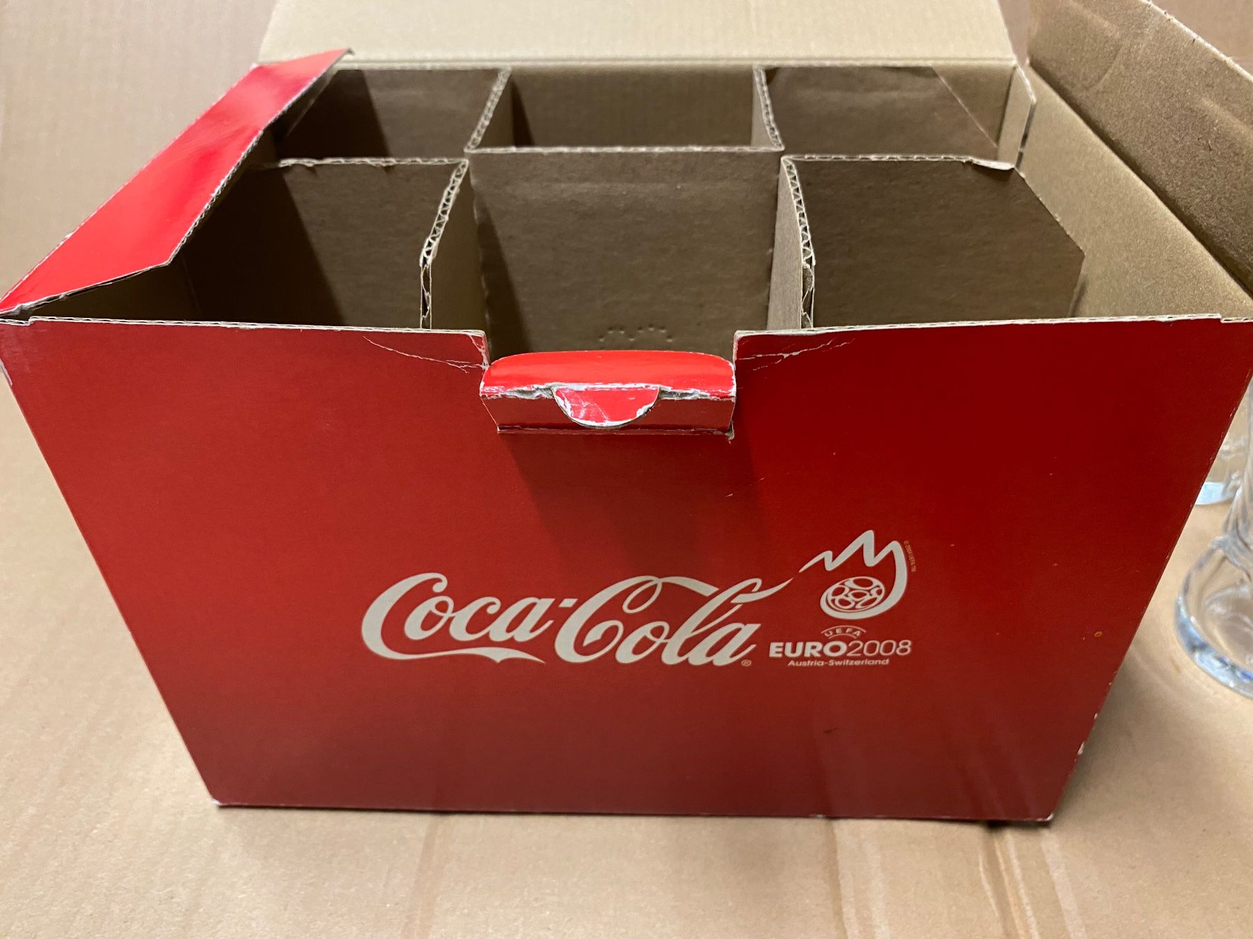 Coca-Cola Gläser: Trinkgläser Coca Cola Euro 2008 6 Stk. – Gebraucht aus Eschlikon TG von ArtRec 1
