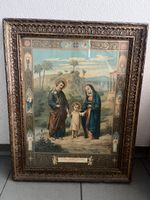 Quadro religioso Sacra Famiglia con cornice in legno