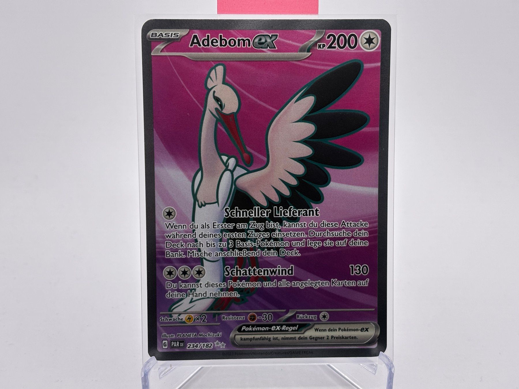 Pokémon Carte collezionabili: Paradoxrift - Adebom ex  (PAR 234) - DE – Nuovo (secondo la descrizione) da Allschwil venduto da Bullach