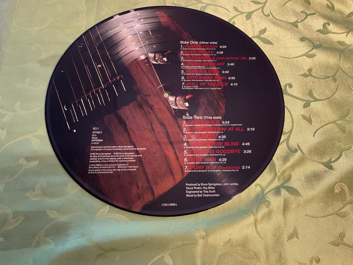Vinyles: Bruce Springsteen Human Touch Picture Disc Vinyl 1992 – D'occasion à Steinach par Quarkie 1