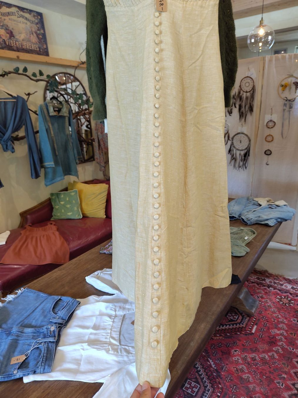 Vestiti: Sommer Rock Linen gelb M – Nuovo (secondo la descrizione) da Losone venduto da ell_nora89 1