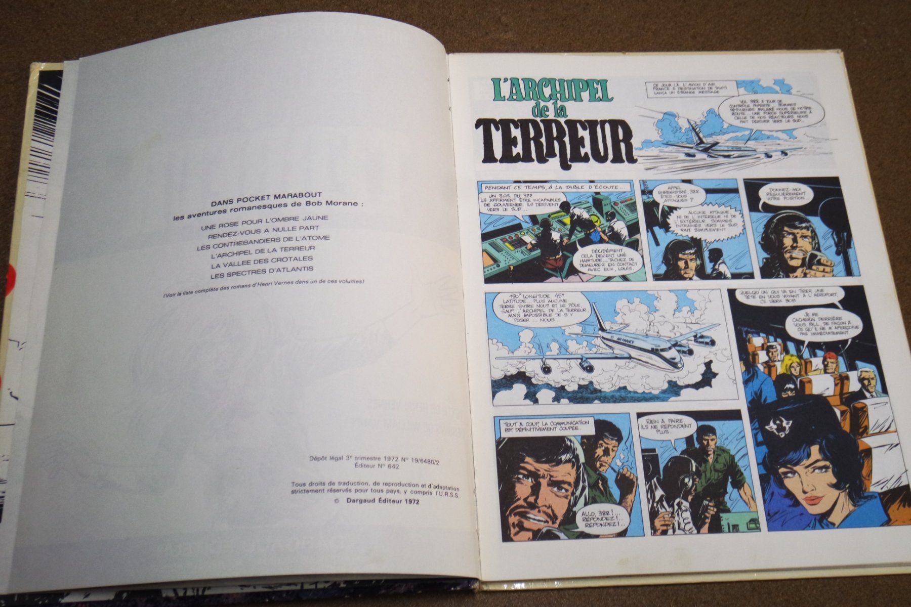Fumetti: BOB MORANE   °°°° L' ARCHIPEL DE LA TERREUR  °°°°  E.O 1972 – Usato da Avenches venduto da WEBHobby 2