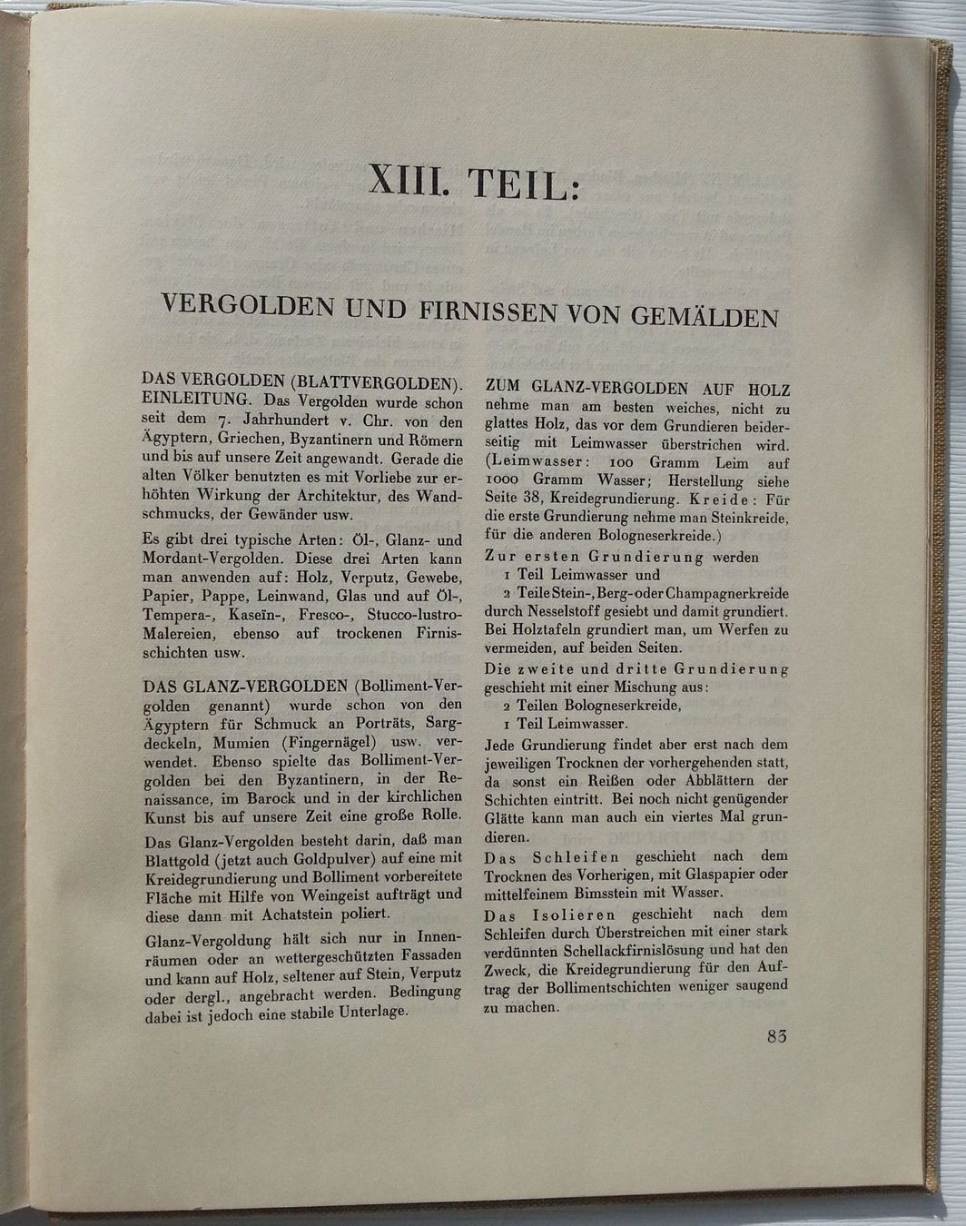 Libri: LEHRBUCH DER MALTECHNIK, Herman Sachs, 1927 – Usato da Oberriet SG venduto da Manick 8