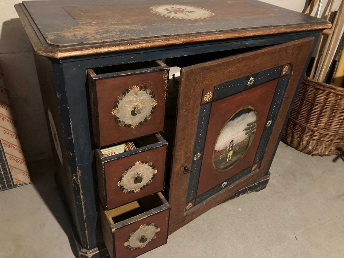 Cassettiere: Antike Schafreite, bemalt – Usato da Belp venduto da Doc_Matt_Rox 2