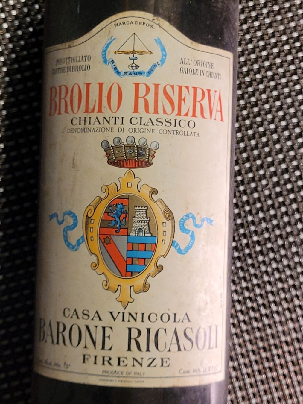 Vino: 1967 BROLIO CHIANTI CLASSICO RISERVA DOCG, antik, selten! – Nuovo (secondo la descrizione) da Oetwil am See venduto da swisspeak 9