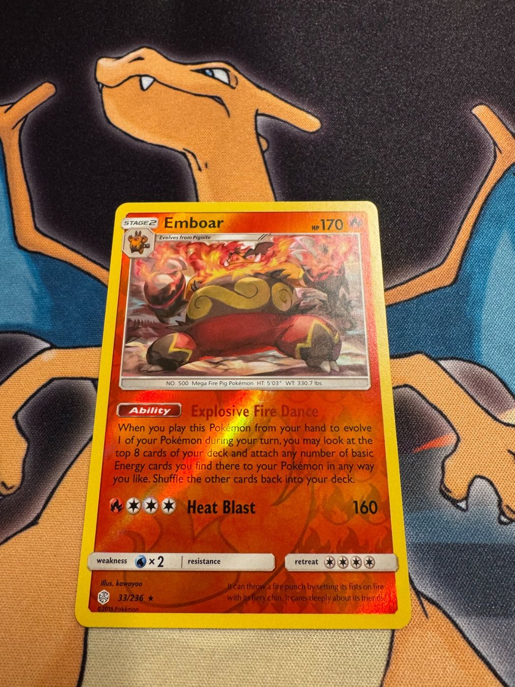 Pokémon Sammelbilder & Trading cards: Emboar (CEC 33) - Cosmic Eclipse – Neu (gemäss Beschreibung) aus Bülach von Pfrenzel